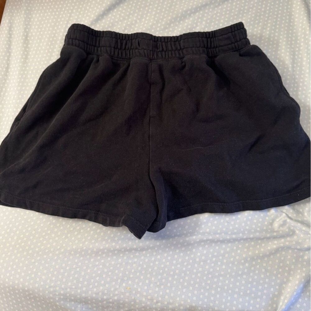 Black Loungewear drawstring shorts